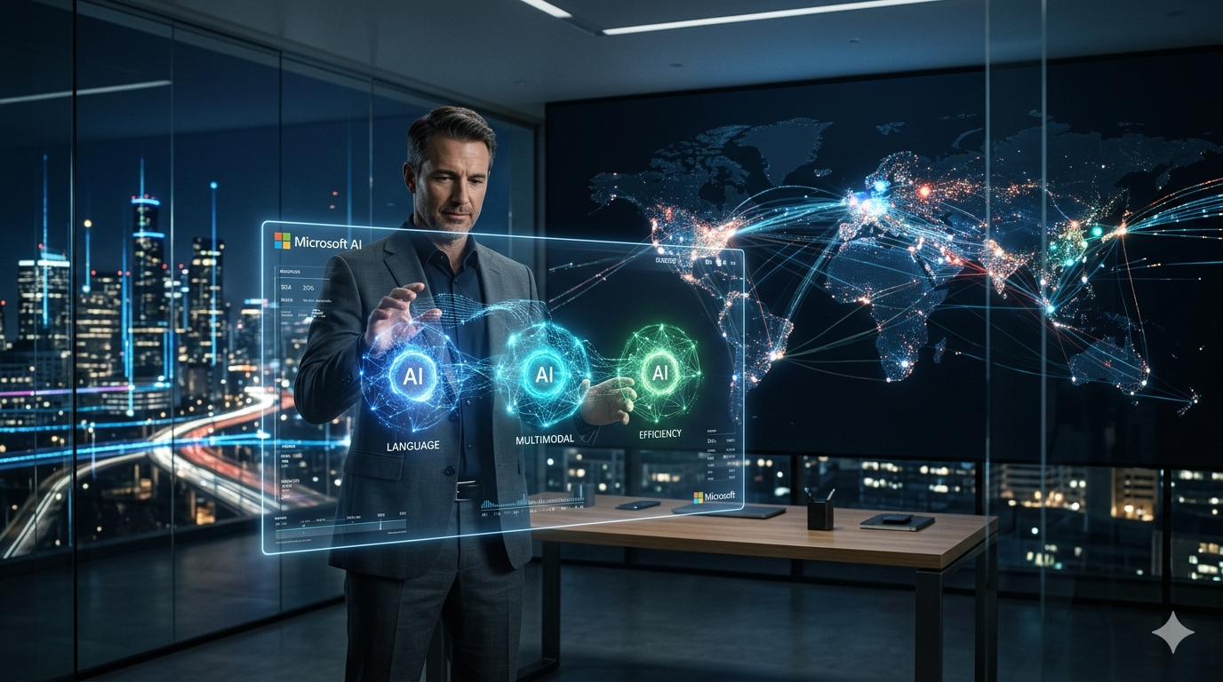 Microsoft Takes on AI Rivals with Three New Foundational Models