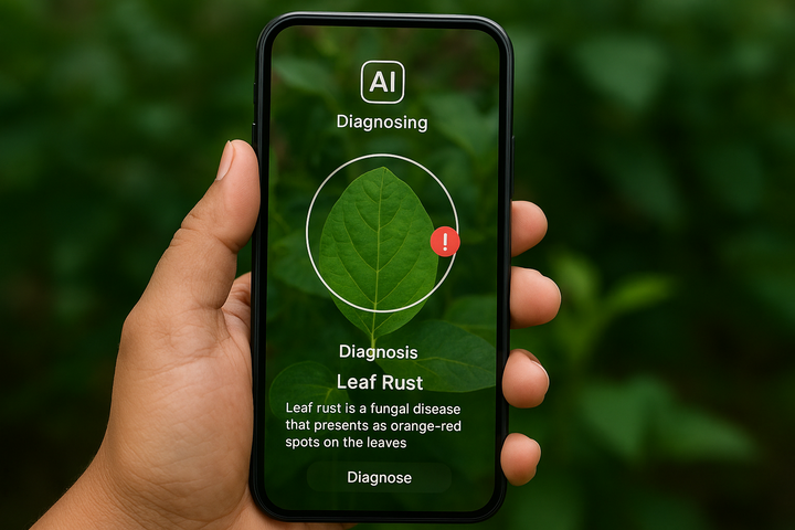 Generative AI & LLMs Reach the Farm: Crop-Disease Diagnosis for Farmers