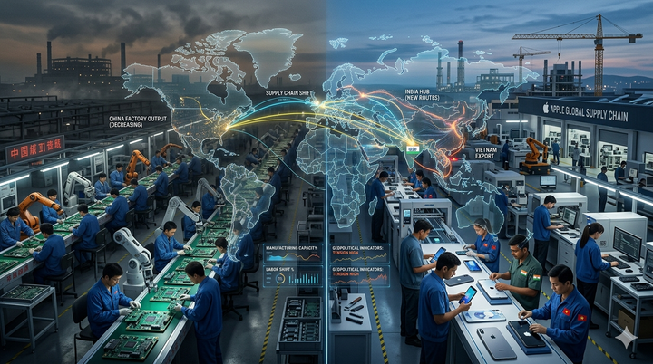 Apple Suppliers Exploring Production Shifts Outside China to Reduce Dependency